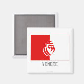 名前の付いたヴァンドレ国旗 マグネット (正面/裏面)