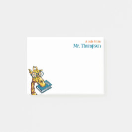 名前の付いた先生からのメッセー間抜けジ – Giraffe ポストイット