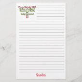 名前の付いた女の子のジェミニ〔占星術の〕十二宮図 便箋 (正面)