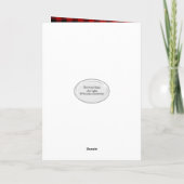 名前の付いた家族のクリスマスフレーム カード (裏面)