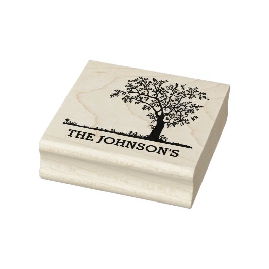 名前の付いた家族の木 ラバースタンプ (スタンプ)