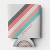 名前の付いた日焼けストライプサンゴ礁 缶クーラー (裏面)