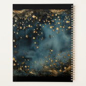 名前の付いた星の夜の青い黄金海軍 プランナー手帳 (裏面)