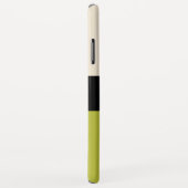 名前の付いた暖かいピスタチオ緑のカラーブロック Case-Mate iPhoneケース (裏面/右)