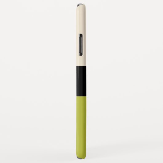 名前の付いた暖かいピスタチオ緑のカラーブロック Case-Mate iPhoneケース (裏面/右)