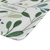 名前の付いた水色の緑 カッティングボード (角)