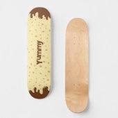 名前の付いた漫画の滴るケーキ スケートボード (正面)