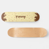 名前の付いた漫画の滴るケーキ スケートボード (横)