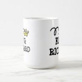 名前の付いた王様のコーパーソナライズされたヒーマグ コーヒーマグカップ (中央)