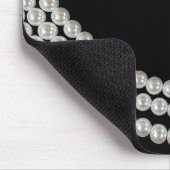 名前の付いた真珠の文字列 マウスパッド (コーナー)