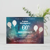 名前の付いた第60回バースデーパーティー 招待状 (スタンド正面)