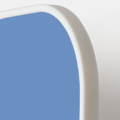 名前の付いた紫と青のカラーブロック ピックルボールラケット (左詳細)