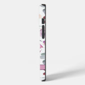 名前の付いた紫色の水カラーフローラ Case-Mate iPhoneケース (裏面 / 左)