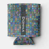 名前の付いた華やかなタイル 缶クーラー (正面)