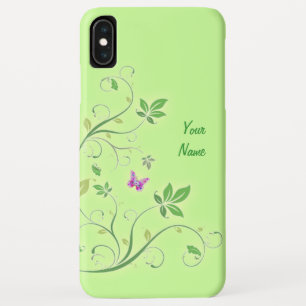 名前の付いた装飾的な渦巻き iPhone XS MAXケース