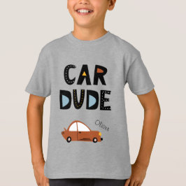 名前の付いた車の男 Tシャツ