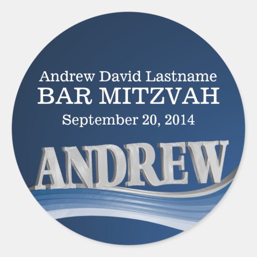 名前の付いた鋼製ブルーウェーブ ラウンドシール (正面)