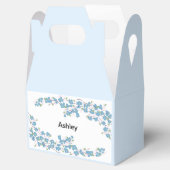 名前の付いた青い花 フェイバーボックス (オープン)