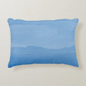名前の付いた青グラデーション水色 アクセントクッション (正面)