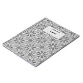 名前の付いた黒ユニーク色のモノクロパターン(&W) ノートブック (左側)