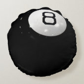 名前の付いた8ボール ラウンドクッション (裏面)