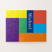 名前の付いたColorBlocks、11"x14"オーバーサイズPc ジグソーパズル (横)