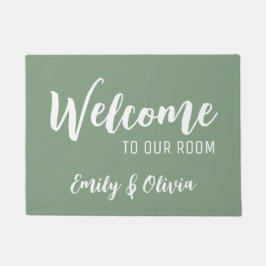名前の付いたDormルームフォーマット ドアマット