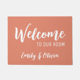 名前の付いたDormルームフォーマット ドアマット