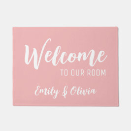 名前の付いたDormルームフォーマット ドアマット