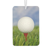 名前の付いたT型ゴルフボール カーエアーフレッシュナー (裏面)