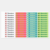 名前の付け子供へる ラベル (シート)