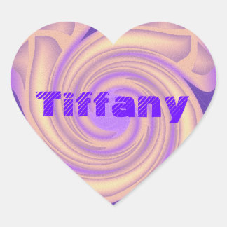 名前の付け ハートシール