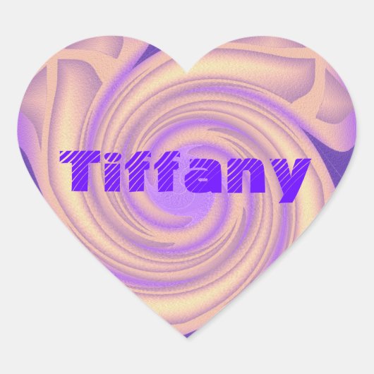 名前の付け ハートシール (正面)