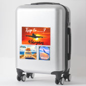 名前の付け…?!旅行用飛行機と車のスーツケース シール (スーツケース)