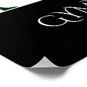 名前の体操パーソナライズされたポスター。 ポスター (角)