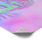 名前の体操ポパーソナライズされたスター。 ポスター (角)