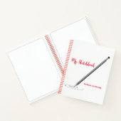 名前の個人用設定を使用したSketchbook ノートブック (内部)