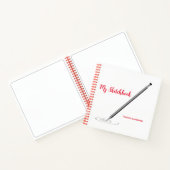 名前の個人用設定を使用したSketchbook ノートブック (内部)