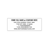 名前の勤務先アドレス情報のプロフェッショナルスタンプ セルフインキングスタンプ (デザイン)