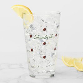 名前の可愛いラディバグパターン タンブラーグラス