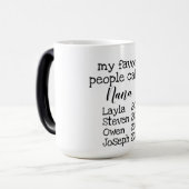 名前の名前入りな祖母かナナのマグ モーフィングマグカップ (正面左)