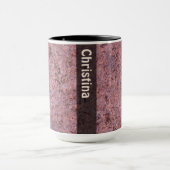 名前の地質学の石の質 マグカップ (中央)