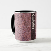 名前の地質学の石の質 マグカップ (正面左)