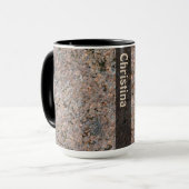 名前の地質学の石の質 マグカップ (正面左)