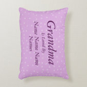 名前の変更おばあちゃんが愛されている – Stars Mauve アクセントクッション (正面(垂直))