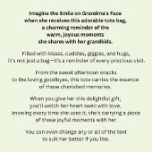 名前の変更おばあちゃんの訪問フローラ トートバッグ
