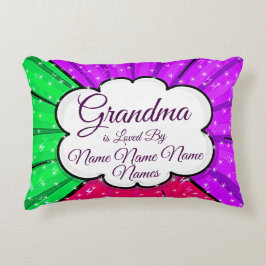 名前の変更おばあちゃんは緑の紫に愛されている アクセントクッション