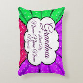 名前の変更おばあちゃんは緑の紫に愛されている アクセントクッション (正面(垂直))