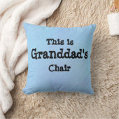 名前の変更これは祖父の椅子 – 祖父 クッション (ブランケット)