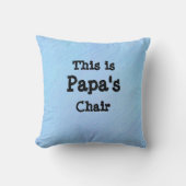 名前の変更これはPapa's Chair – 祖父 クッション (正面)